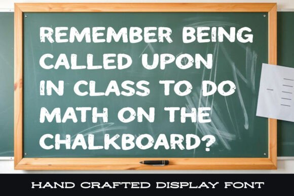 Chalkboard Anxiety Font - Preview 2