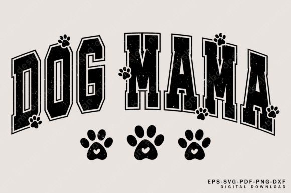 dog mama cat mama varsity SVG PNG bundle for Cricut and sublimation