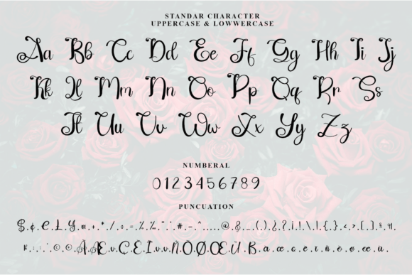 Flower Font - Preview 3