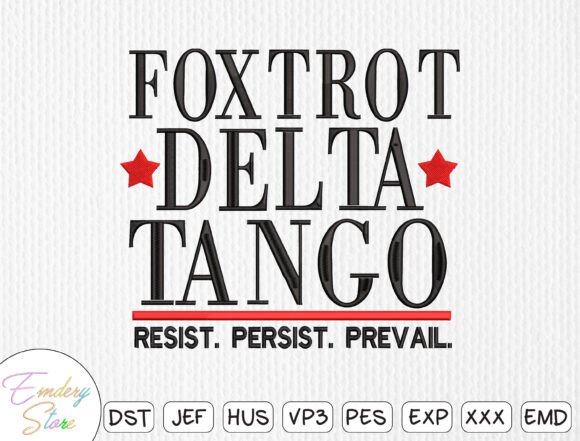 Foxtrot Delta Tango Embroidery