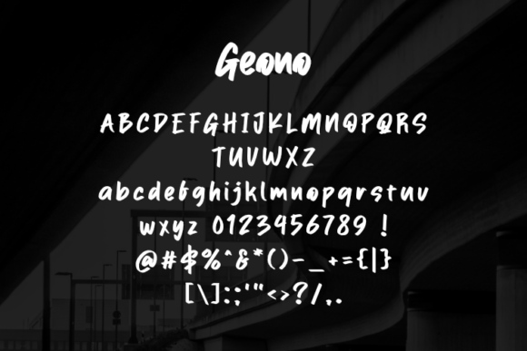 Geono Font - Preview 1