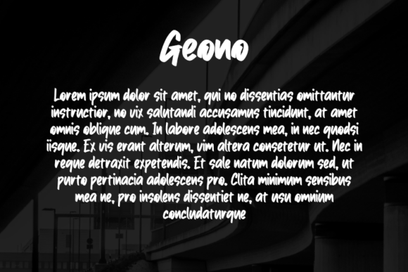 Geono Font - Preview 2