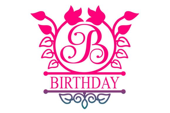 Haileyna Monogram Font PNG with transparent background - Preview 2