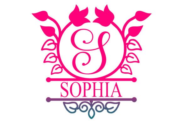 Haileyna Monogram Font PNG with transparent background - Preview 4