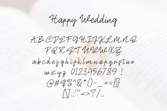 Happy Wedding Font - Preview 1