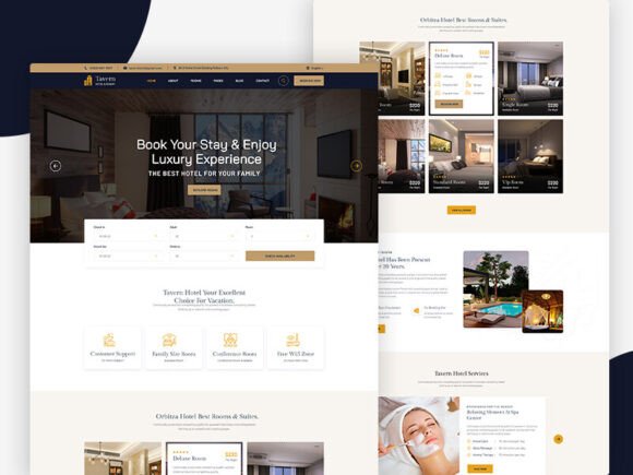 Hotel & Resort Booking Figma Template
