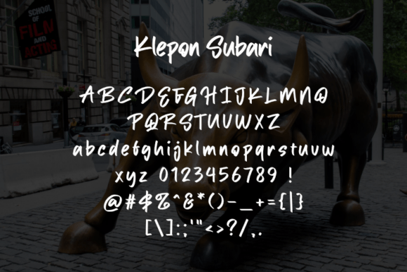 Klepon Subari Font PNG with transparent background - Preview 1