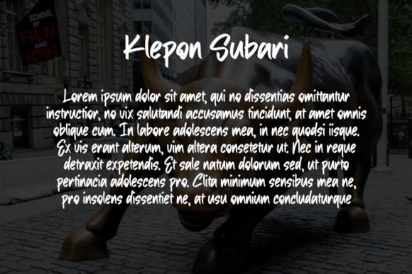 Klepon Subari Font PNG with transparent background - Preview 2