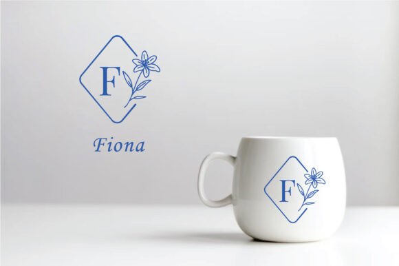 Lily Floral Monogram Font PNG with transparent background - Preview 3