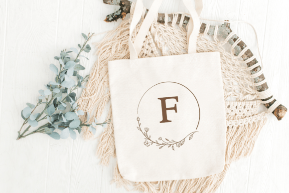 Little Flowers Monogram Font PNG with transparent background - Preview 5