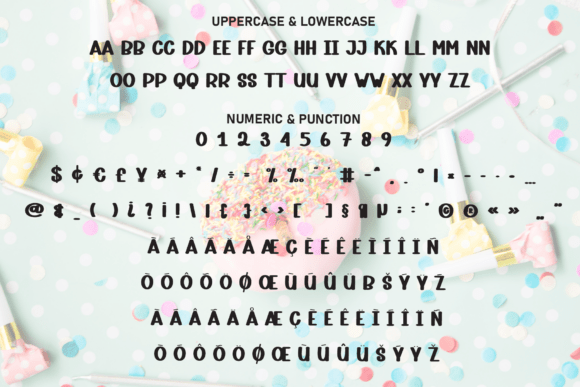 Mama Birthday Font PNG with transparent background - Preview 6