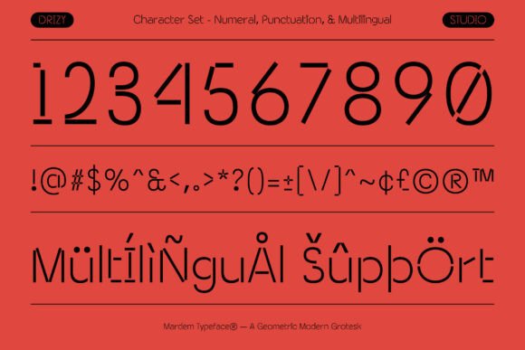 Mardem Font PNG with transparent background - Preview 5