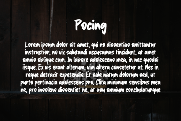 Pocing Font PNG with transparent background - Preview 2