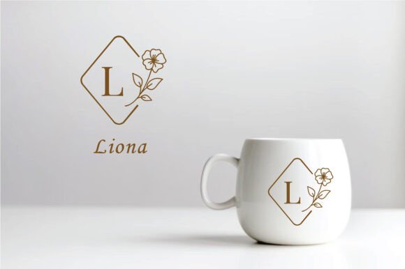 Poppy Floral Monogram Font PNG with transparent background - Preview 3