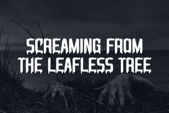 Scary Horror Font PNG with transparent background - Preview 1