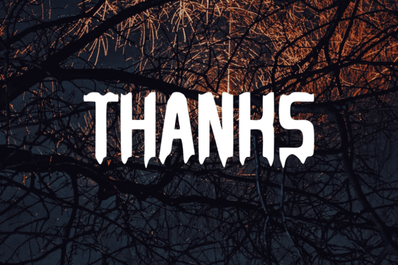 Scary Horror Font PNG with transparent background - Preview 4
