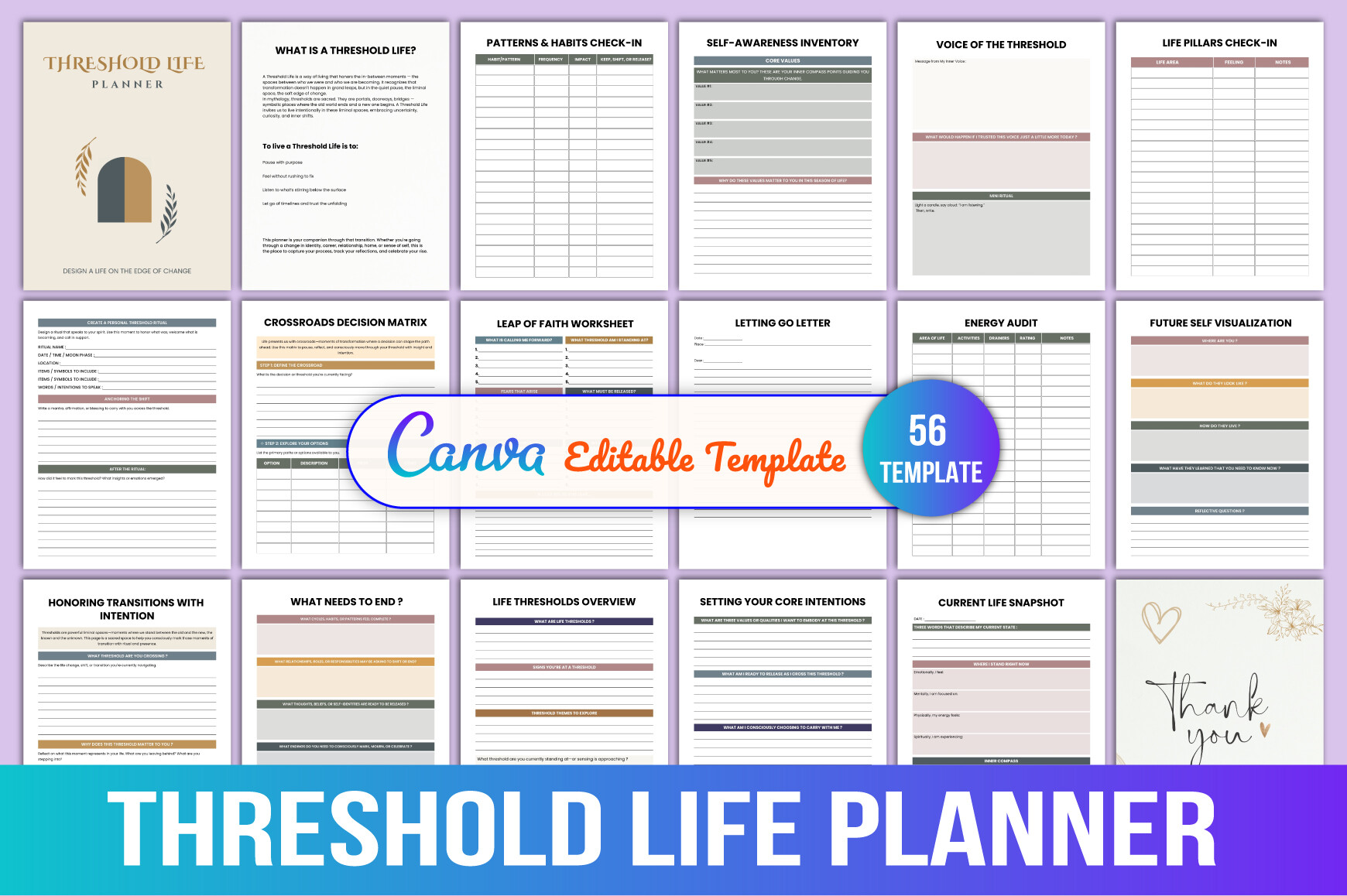 Threshold Life Planner Canva Graphic by KDPMart · Creative Fabrica
