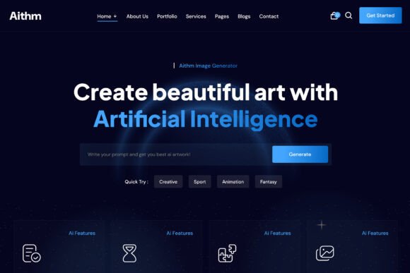Aithm - AI Agency & Startup Next js
