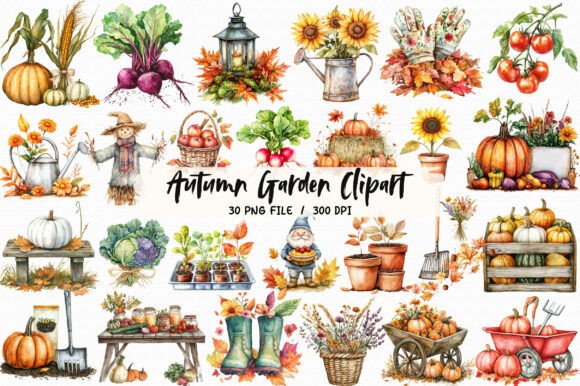 The Autumn Huge Clipart Bundle Bundle · Creative Fabrica