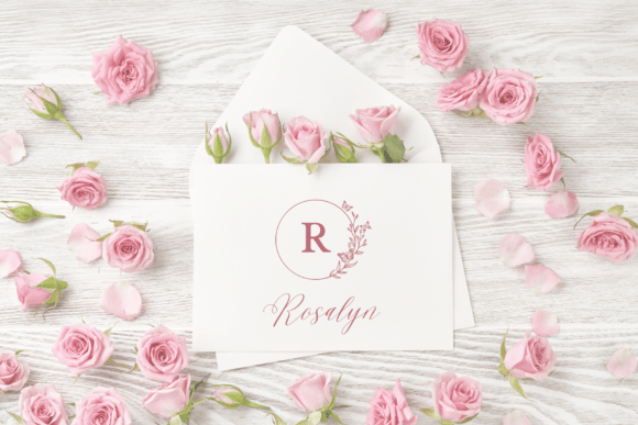 Butterfly Monogram Font - Preview 4