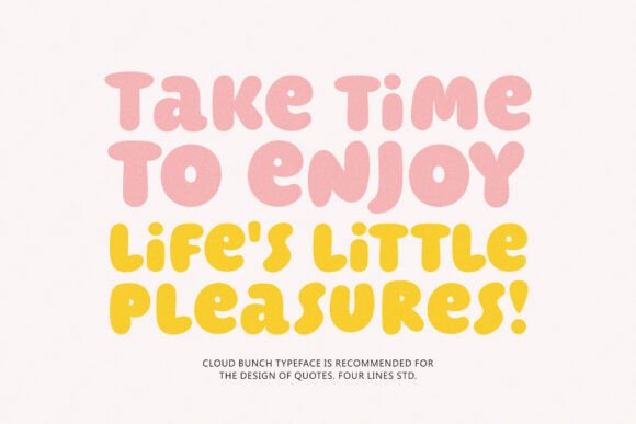 Cloud Bunch Font - Preview 2
