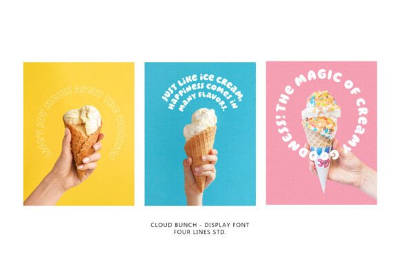 Cloud Bunch Font - Preview 3