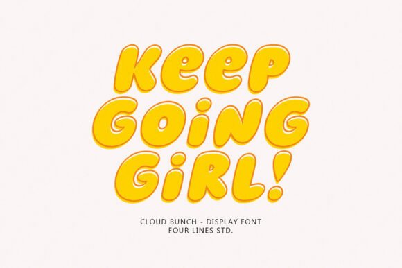 Cloud Bunch Font - Preview 6