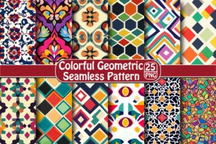 Colorful Geometric Seamless Pattern