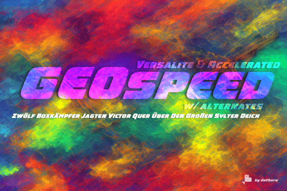 Geospeed Font - Preview 4