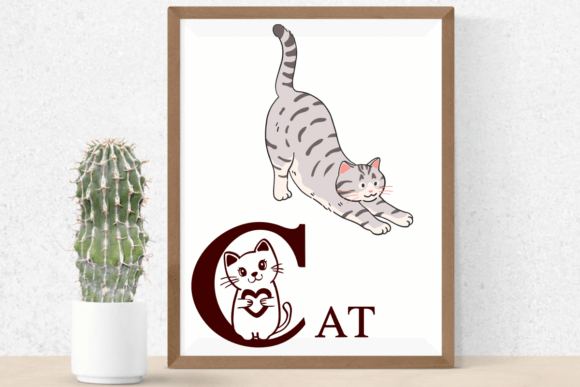 Heart Cat Font PNG with transparent background - Preview 5