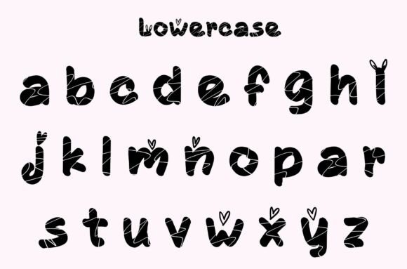 Kawaii Ears Font PNG with transparent background - Preview 5