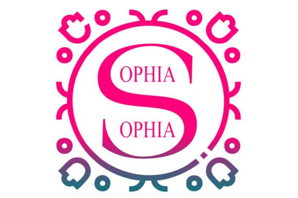 Michelia Monogram Font PNG with transparent background - Preview 1