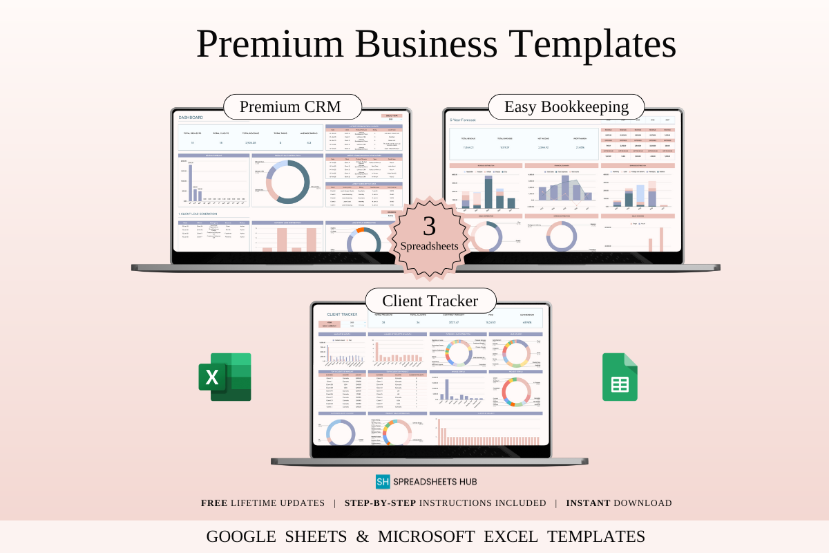 Premium Business Templates in Excel Graphic by SpreadsheetsHub ...