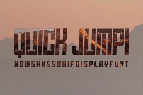 Quick Jumpi Font PNG with transparent background - Preview 1