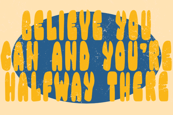 Retro Condense Font PNG with transparent background - Preview 1
