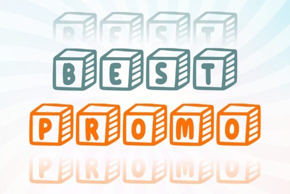 Shape Box Font PNG with transparent background - Preview 2