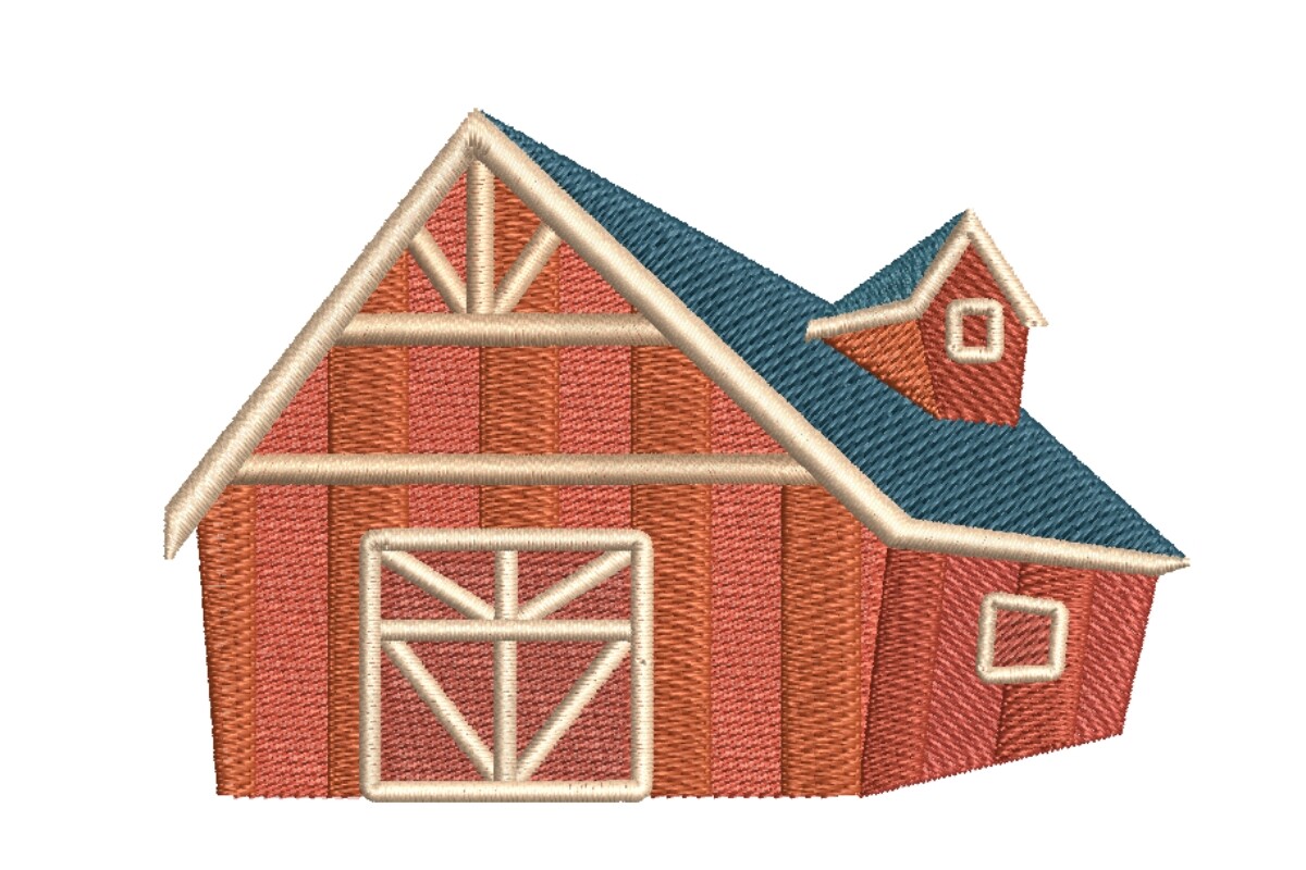 Side View Red Barn