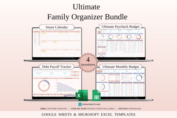Ultimate Family Organizer Bundle | Excel