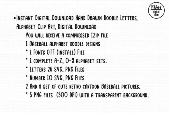 Baseball Alphabet Font - Preview 4