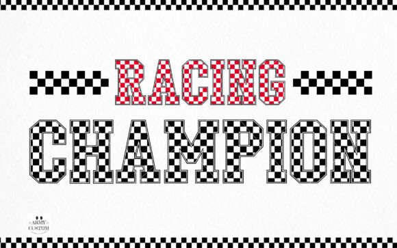 Checkered Font - Preview 1