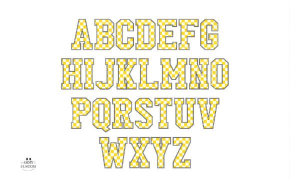 Checkered Font - Preview 2