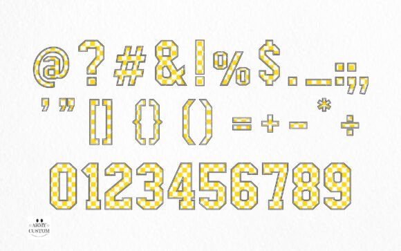 Checkered Font - Preview 3