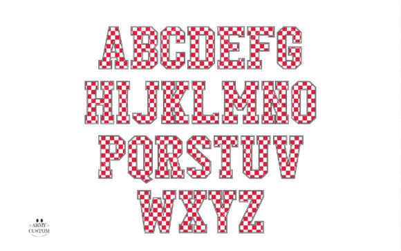 Checkered Font - Preview 4