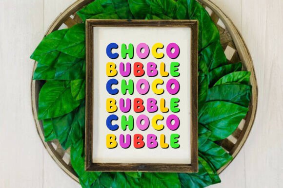 Choco Bubble Font - Preview 5