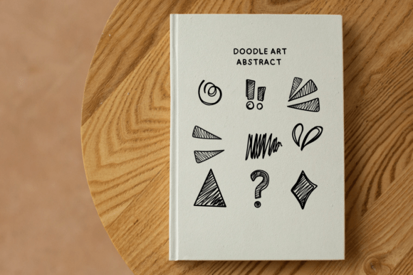 Doodle Art Abstract Font PNG with transparent background - Preview 4