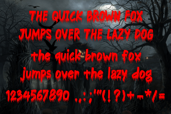 Dripping Blood Font - Preview 3
