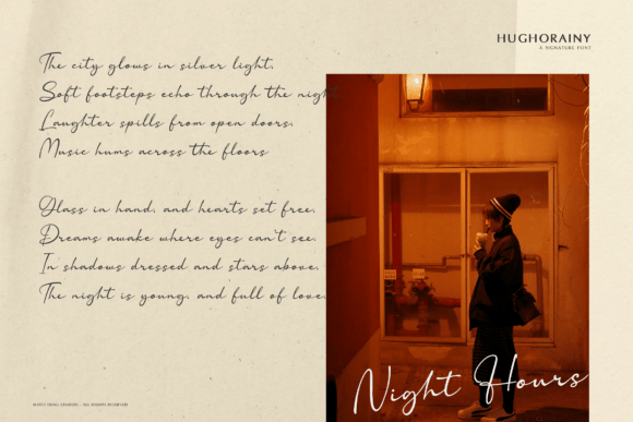 Hughorainy Font PNG with transparent background - Preview 6