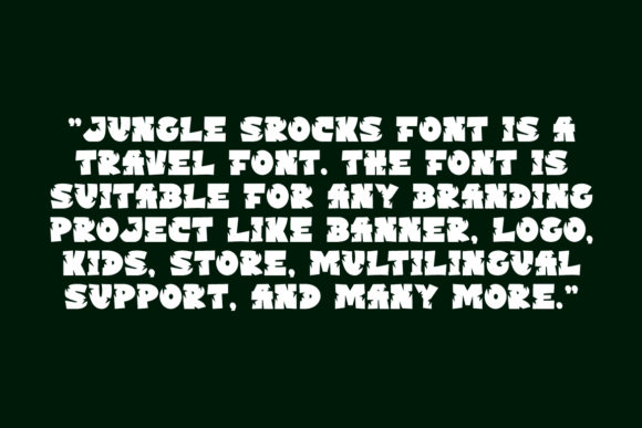 Jungle Srocks Font PNG with transparent background - Preview 4