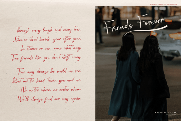 Kasalyra Squeak Font PNG with transparent background - Preview 2