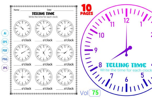 Telling Time Printable Worksheets Grade Graphic by Self Graphics House ...